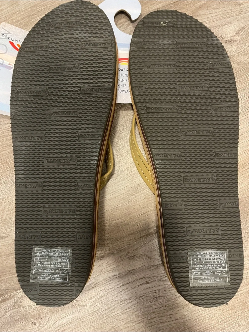Rainbow Women's Double Arch Sierra Brown Flip Flop Sandals NEW WITH TAGS